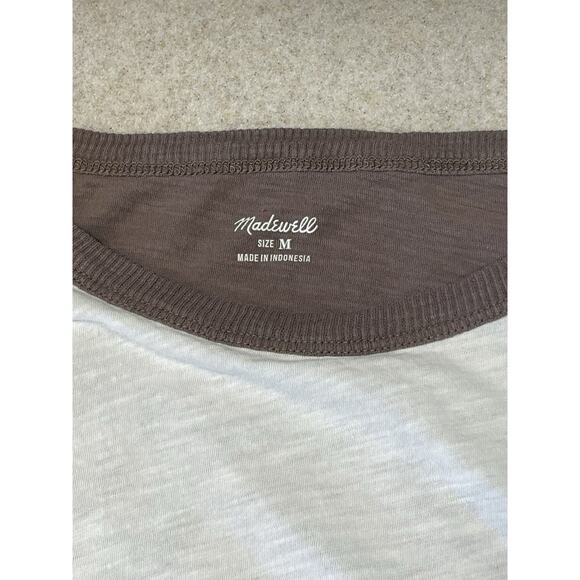 MADEWELL Women's Size Medium Multicolor Crewneck Long-Sleeve T-Shirt Casual - Picture 5 of 7